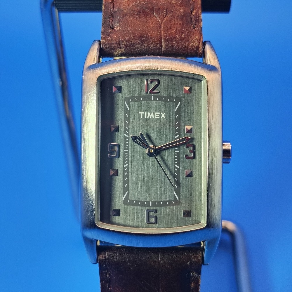 Vintage 2009 Timex Tank 32mm Women's Quartz Rectangle Dress Watch Restored